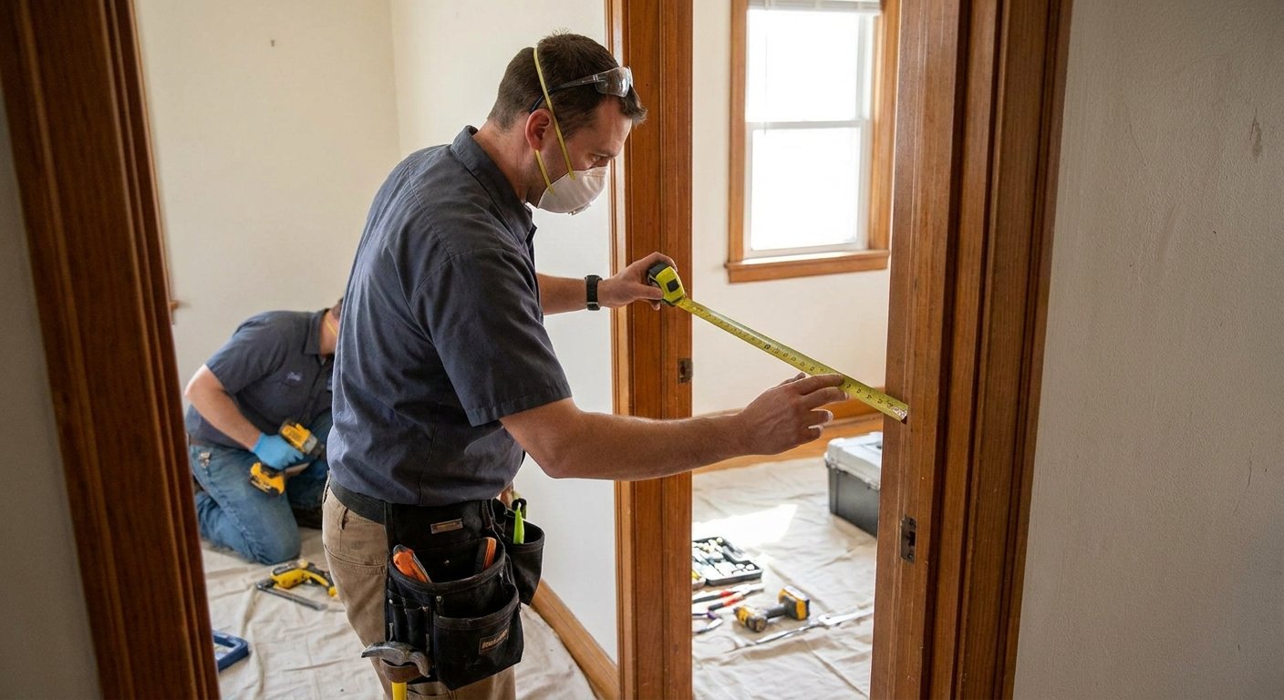 Dodd Home Safety team member installing a home safety modification inside a Kimberly WI home