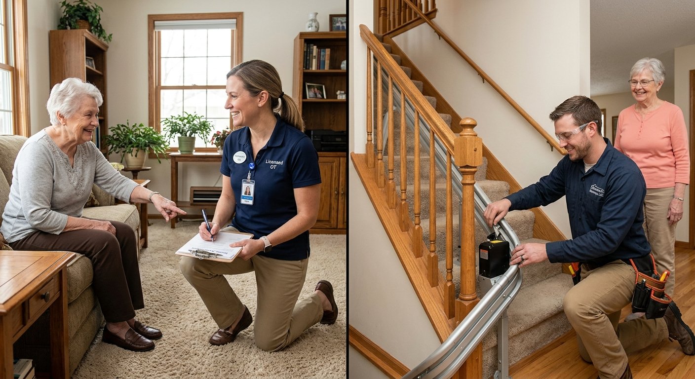 Licensed therapist and contractor providing senior home safety services in Kimberly, WI