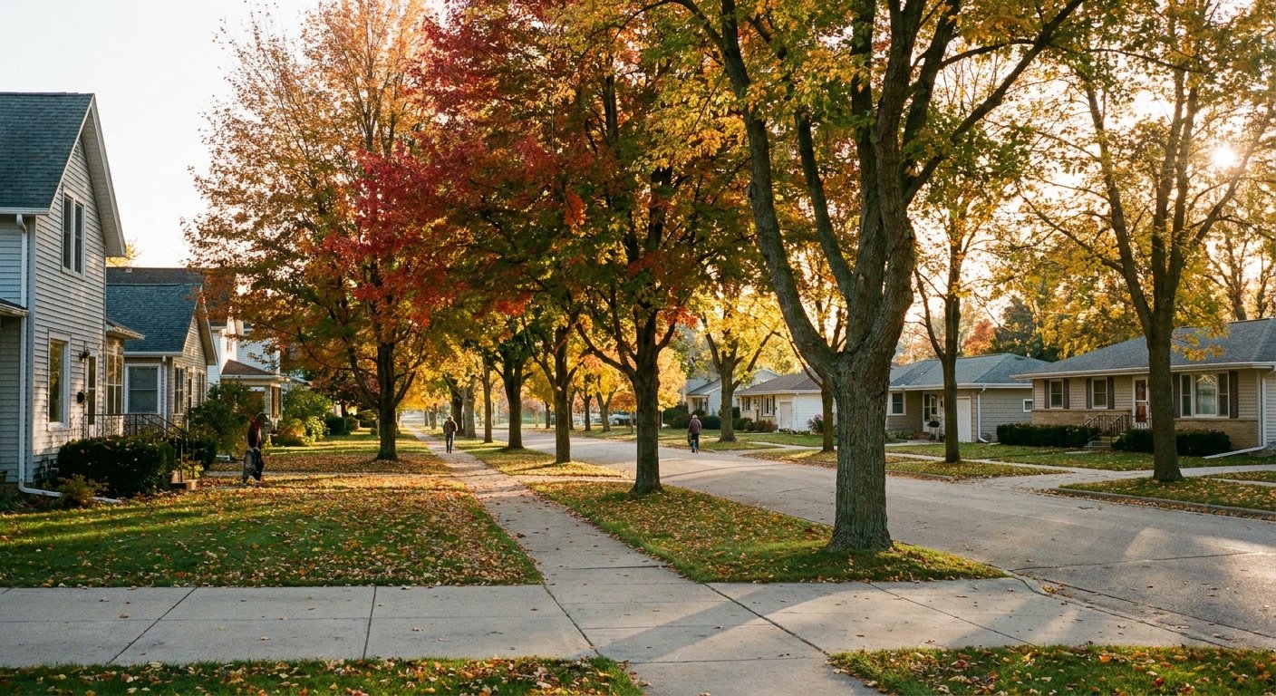 Kimberly, WI residential neighborhood near Sunset Park served by Dodd Home Safety for veteran home safety modifications