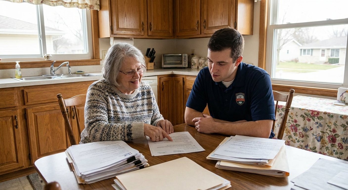 Kimberly, WI senior reviewing Wisconsin IRIS Waiver funding options for home modifications with Dodd Home Safety