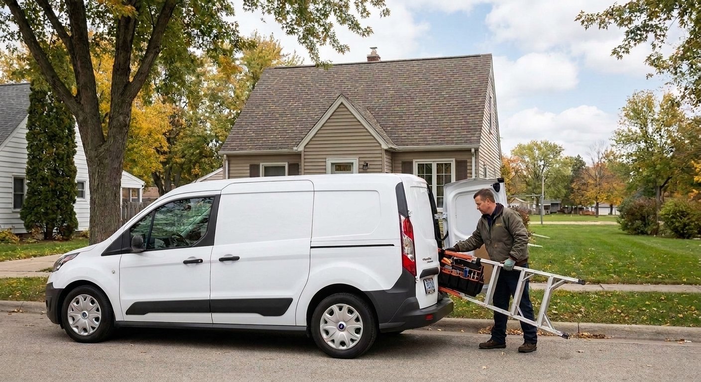 Dodd Home Safety team arriving for smart home safety integration appointment in Kimberly WI